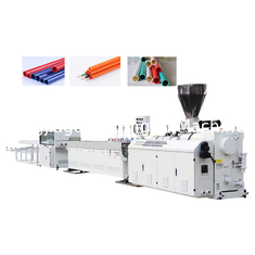 Four Strand PVC Pipe Extrusion Line With Cone Shaped Screw